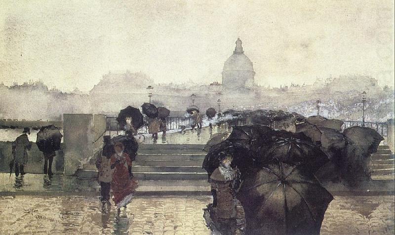 Paris Street Scene, Lungren, Fernand Harvey